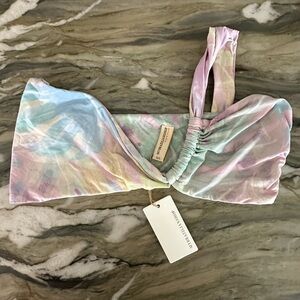 Pastel Tie-Dye Bikini Top